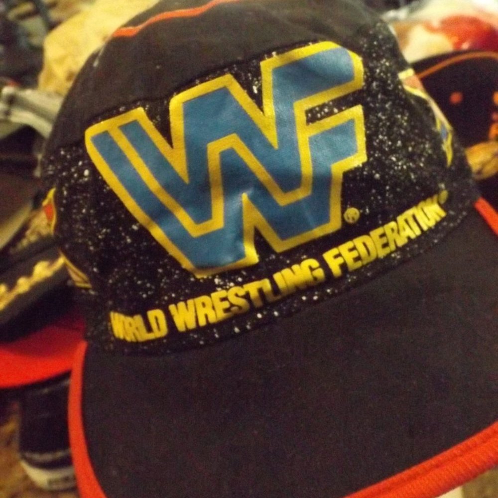 WWF Promo Cap Big Rossman black cotton fabric